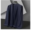 Men's Casual Waffle Knit Cardigan - Spring & Autumn Solid Color Breathable Jacket