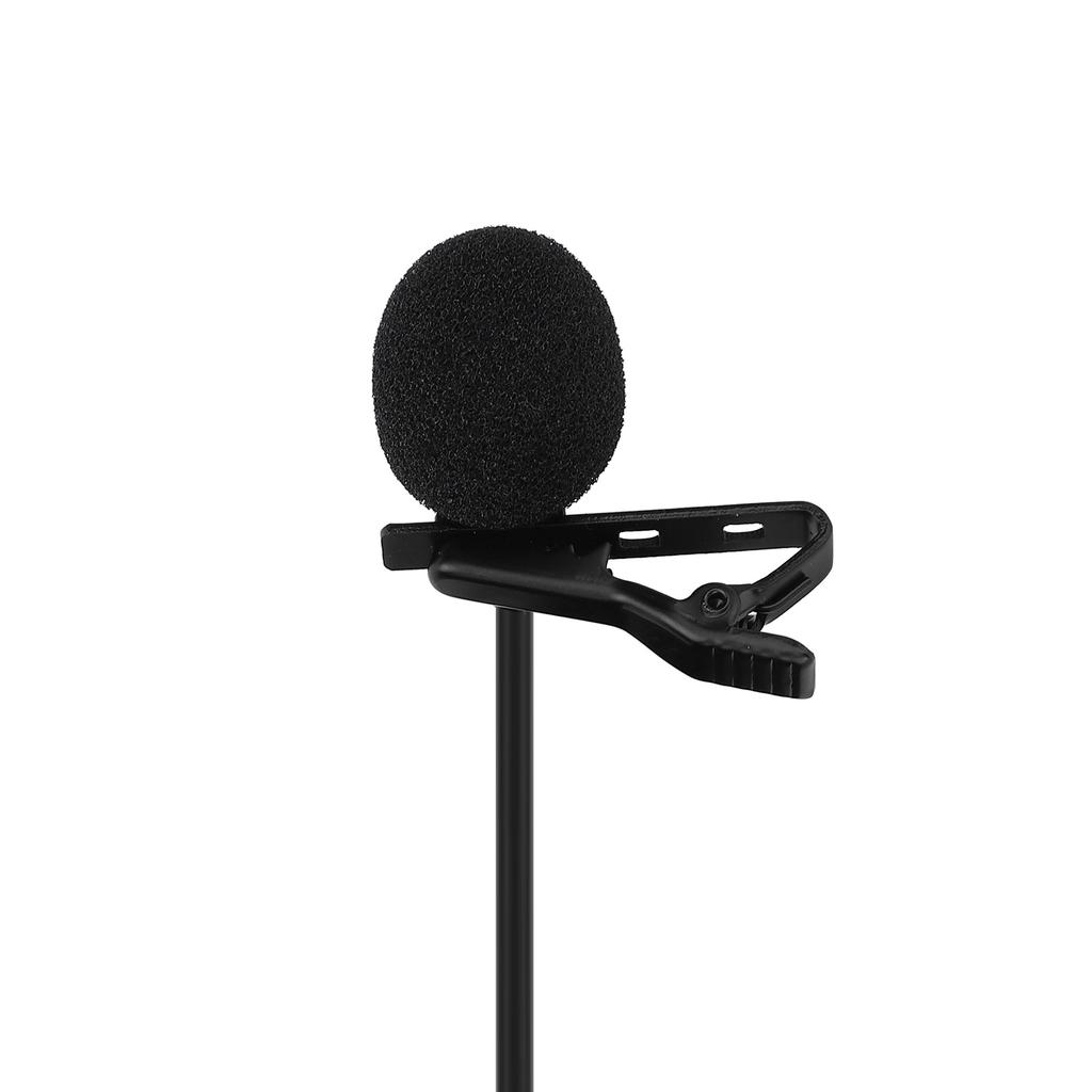 1.5m Portable Lavalier Interview Microphone Phone Live Professional Recording Collar Clip