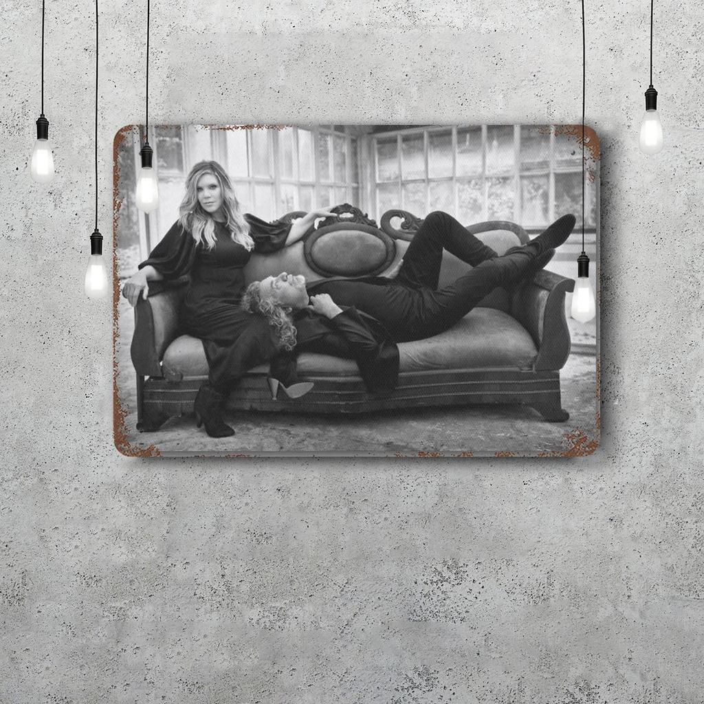 Robert Plant Band Vintage Metal Tin Signs Posters Decor Retro Metal Plaque Wall Art Decor for Garage Bar