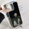 Moon Fashion Art Pattern Design Ins Phone Case for iPhone 16 15 14 13 12 11 Pro Max Sheepskin Silver-edged Protective Case
