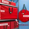 Folding Christmas Organizer Bag Gift Wrap Storage Bag  For All Year Round Christmas Storage