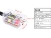 Audio CD Amplifier Car Audio Amplifier Line Impedance Conversion Plastic Adapter, Material, 5.5 3.7 2.5cm