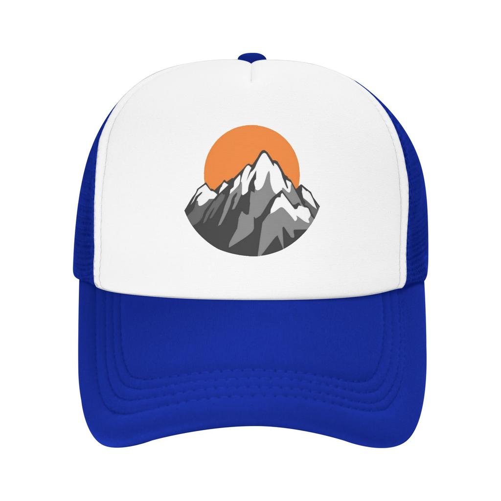 Sunrise Sun Mountain Pool Party Mesh Baseball Caps For Womens Highend FeUnisex Beach Sunscreen Hats Hip Hop Trucker Cap