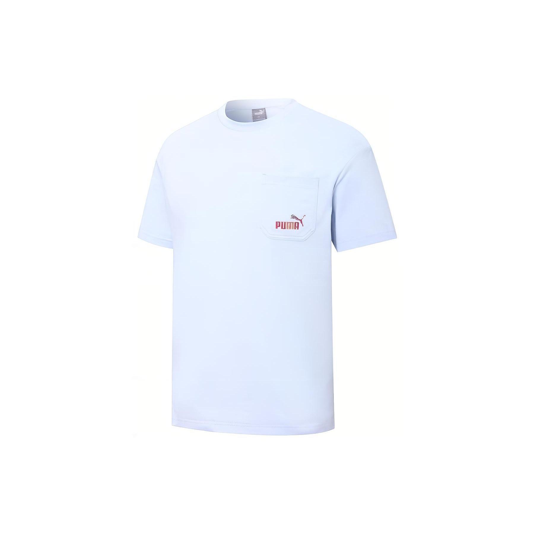 PUMA Skb Pocket Logo Tee  Blue  Men s 671962-21 S