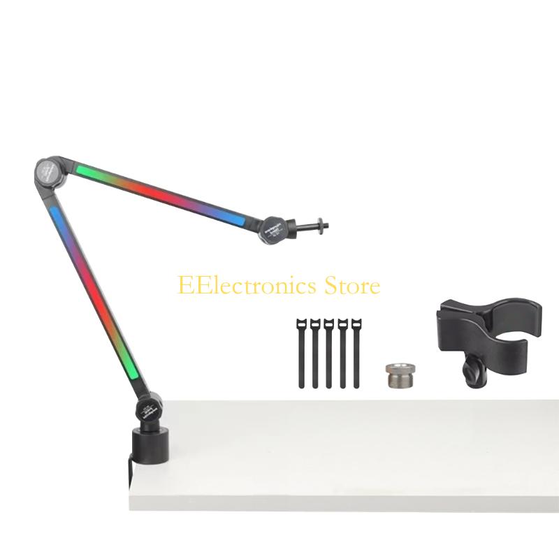 B03C Microphone Overhead Mount Holder Stand For Streaming Broadcasts Quick Setups