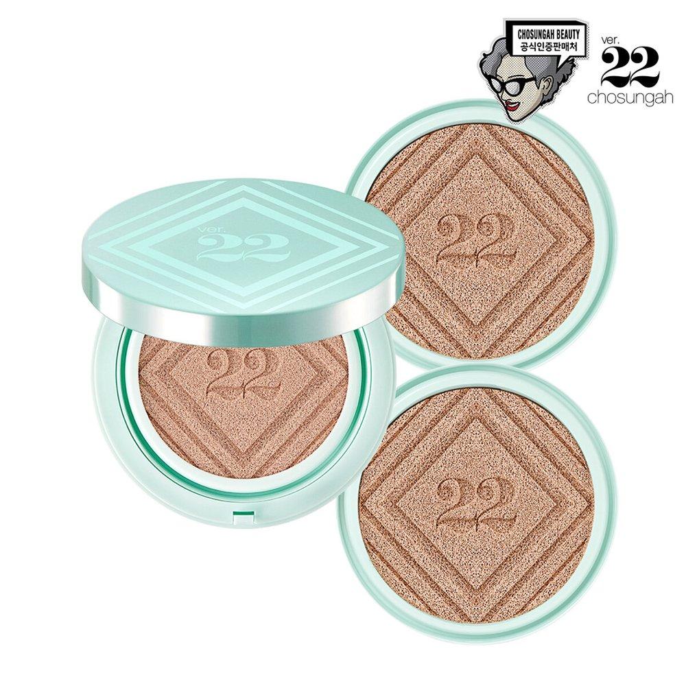 

CHOSUNGAH TM [Semi-matte cover] King cushion sea ampoule (1 main product + 2 refills) No. 1 (Light Beige) 1 main product + 2 refills