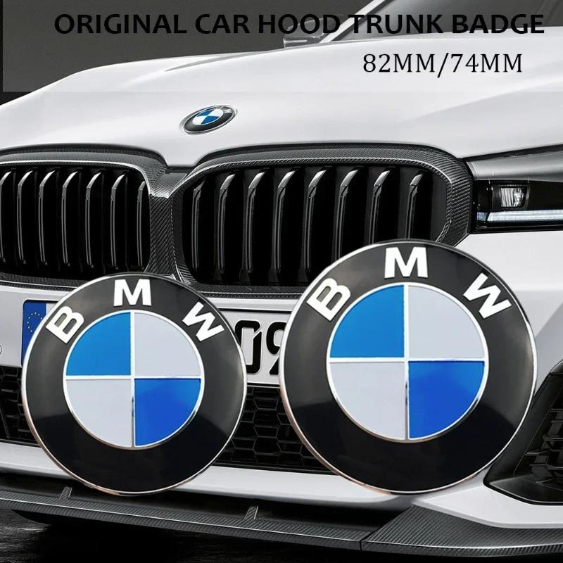 1 pz 82mm 74mm Emblema Distintivo per Auto Cofano Anteriore Posteriore Bagagliaio Logo Per BMW E46 E39 E38 E90 E60 Z3 Z4 X3 X5 X6 51148132375 Emblema Bmw
