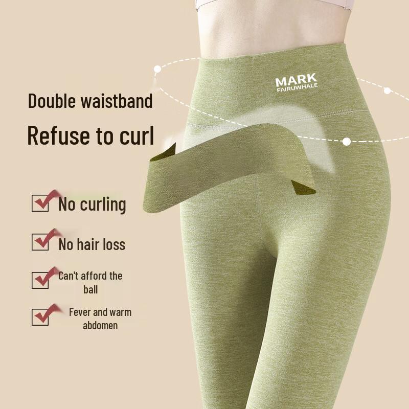 Mark Fairwhale Women's Wool-Silk High-Waist Thermal Leggings