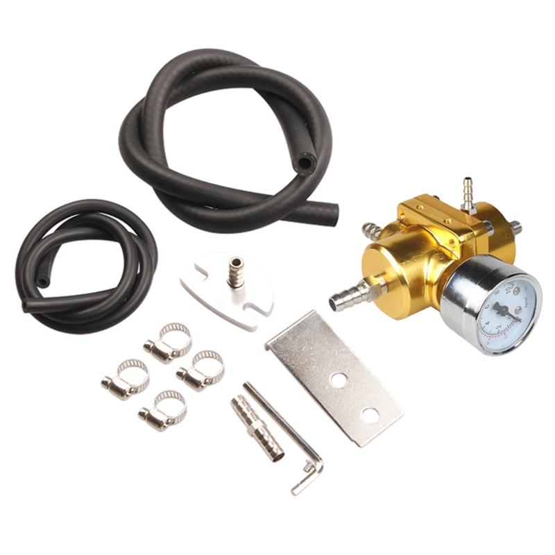 Adjustable Racing Fuel Pressure Regulator With Gauge Fuel Supercharger