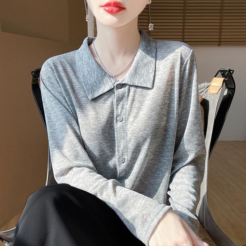 

Жіноча літня сорочка з шовкового шовку шовковиці 50% шовк 50% поліестер дихаючий легкий топ з короткими рукавами для повсякденного життя XL темно-сірий