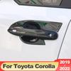 ABS din fibră de carbon mașină exterioară mâner ușă cuve de acoperire autocolant pentru Toyota Corolla E210 2022 12th Accesorii