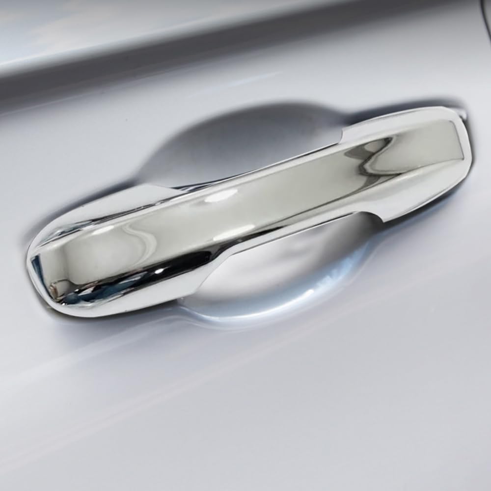 Car Accessories Exterior Door Handle Cover Trim with Smart Holes Compatible with Honda CR-V CRV 2023 2024 2025 (Chrome) 4PCS ABS