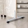 Movable Wheels Room Divider Stand Holder Aluminum Zinc Zinc Alloy Privacy Screen Stand Divider  Bedroom