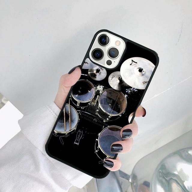 Musical Instrument Drum Phone Case Cover For For iPhone 17 Air 11 12 13 15 16 14  Pro MAX Plus