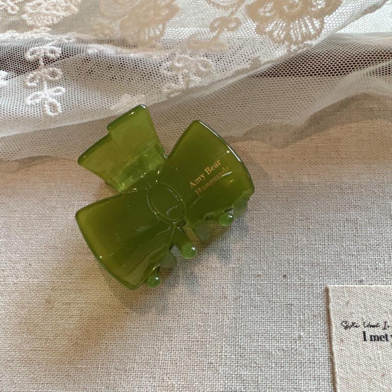 Sweet Colorful Bow Hair Claw – Korean Summer Acetate Hair Clip for Women