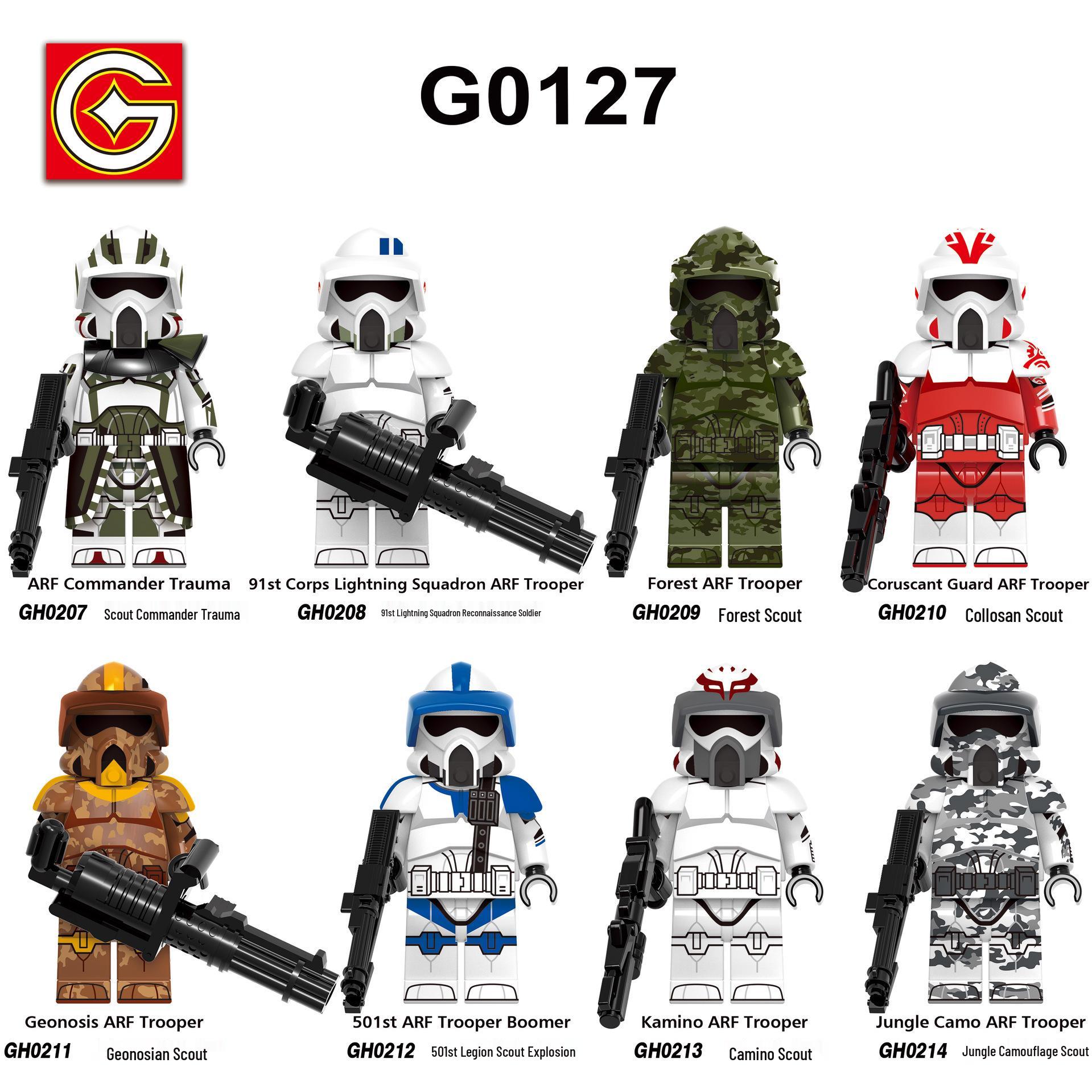 Star Wars TV Series Scout Commander Lightning Squadron Educational Building Blocks