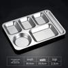 Kujucun Stainless Steel Compartment Lunch Tray