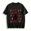 Love More Worry Less Heart Print Casual Tee Pure Cotton T-shirt