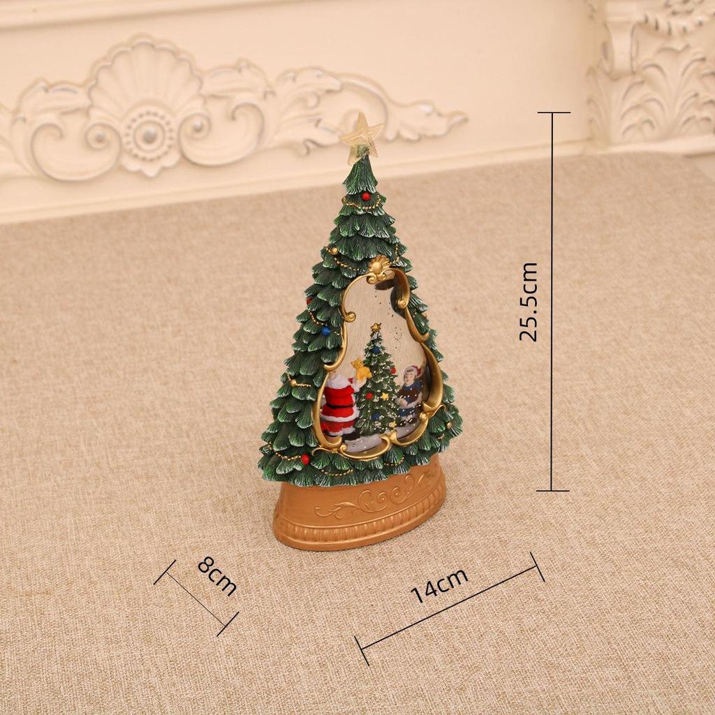 Musical Glowing Christmas Tree Ornaments with Automatic Snowfall - Perfect Gift for Girlfriend or Kids