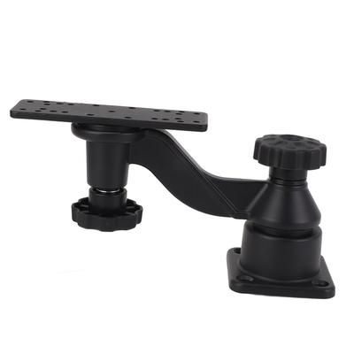 6in Swing Arm Mount Marine Grade Aluminum Horizontal Base Bent Swing Arm Mount for Fish Finders