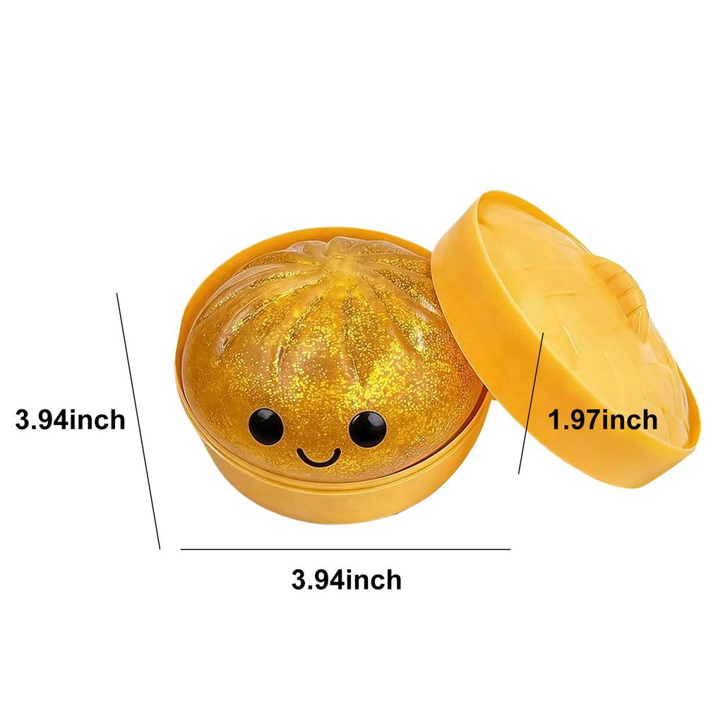 Glitter Dumpling Glitter Dumpling Squishy Box Dumplings Squishy Anxiety Relief Fidget Soft Squeeze Decompression Dough Ball Gift