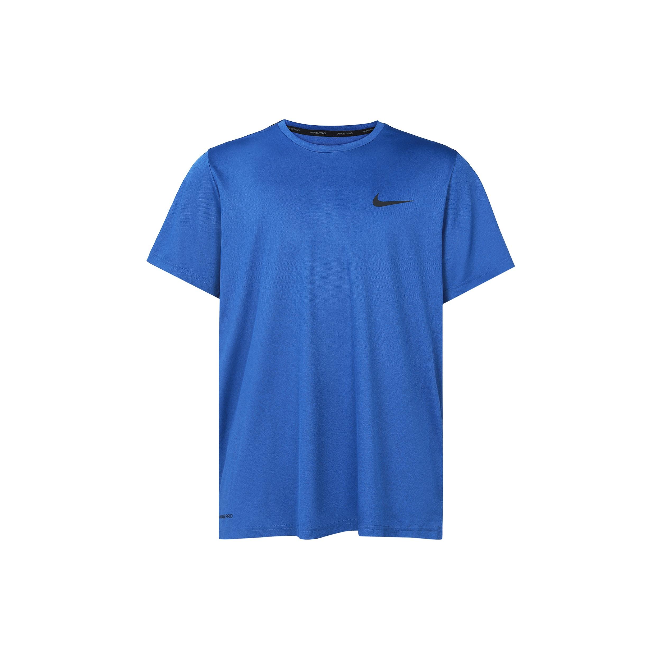 Nike Casual Loose Running Sports Round Neck Short Sleeve Blue Men s CZ1182-492 L