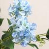 3 Branch Artificial Flower Bouquet with 3-Head Blooms Realistic Faux Silk Flower Bouquet with Stem for Wedding Party Home Office Decor
