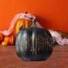 Blinkende lys Gresskar Stjernenatt Gresskarlykt Timer LED-belyst Glitrende Gresskar Høst Halloween-dekorasjoner til hjemmet