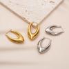 Stainless Steel Hollow Earrings K Jinshi European and American Geometric French Titanium Steel Gypsy Element