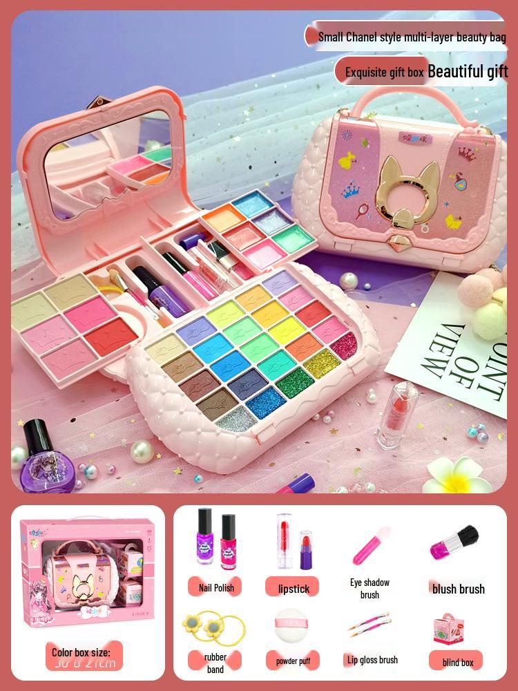 

Набор для макияжа «Маленькая принцесса» для девочек – Подарочная коробка на день рождения