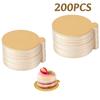 100/200PC Golden Cardboard Mousse Cake Base Round Cardboard Tray Pastry Dessert Display Mat Board Wedding Festival Cake Tool