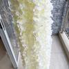 20/40Pcs 30CM Artificial Wisteria Flower Garland UV Resistant Home Wedding Party Fake Flower Garland Indoor Outdoor Hanging White Faux Bloom