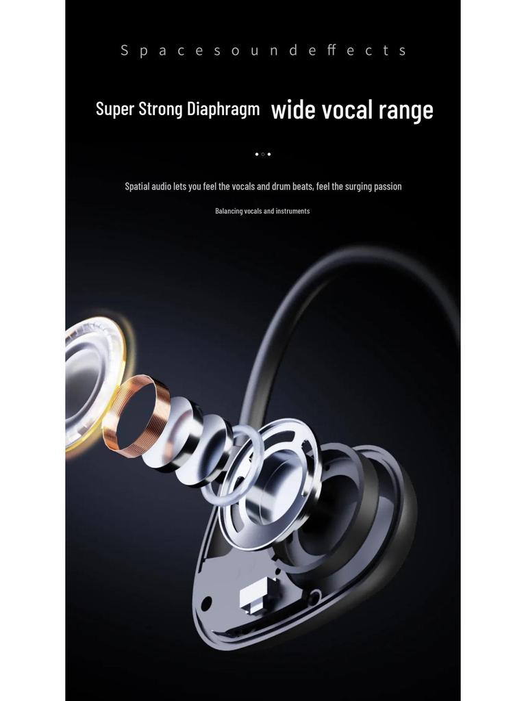 F15 Open-Ear Bluetooth 5.2 Earphones with Smart Noise Cancelling and Comfortable Fit