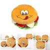 Creative Plush Toy Hamburger Cushion With Pp Cotton Filling For Kids Comfort And Gift