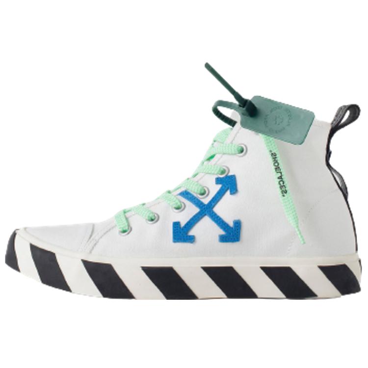 

Off-White Кеды Vulc Mid Белые Темно-синие Мужские Кроссовки OMIA119F22FAB001-0146 40