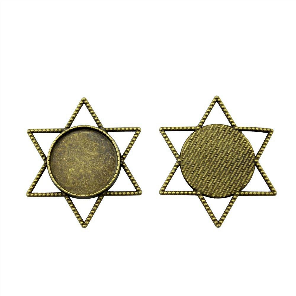 Fit 20mm Round Cabochon Bezel Pendant Setting Handmade Craft Blanks Frames