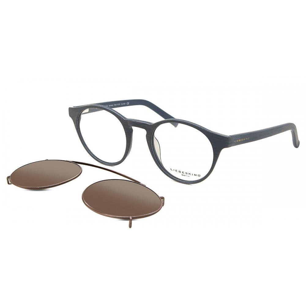 

Liebeskind 11018 With Clip On 00400 Unisex Eyeglasses Steel Blue/49-22-135