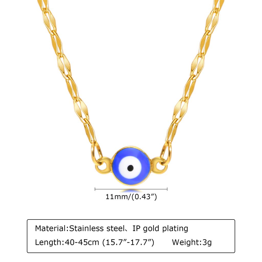 Evil Eye Necklace for Women,Tiny Turkey Blue Eye Pendant ,Protection Nazar Amulet Protection Jewelry