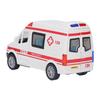 Pull Back Mini Car Five Doors Interesting Alloy 14x6x7.5cm Emergency Transport Car Toy with