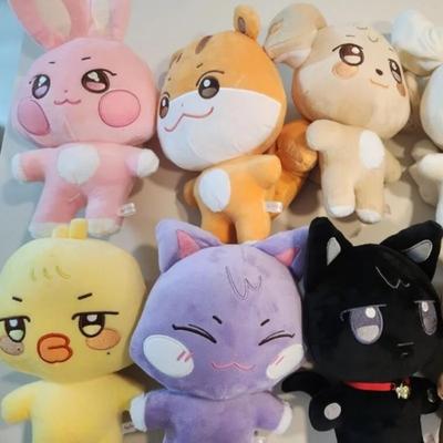 Kpop Aniteez Kawaii Animales de Peluche Peluches Juguete Decoración de Habitación Hongjoong Seonghwa Yunho Yeosang San Mingi Wooyoung Jongho Plu