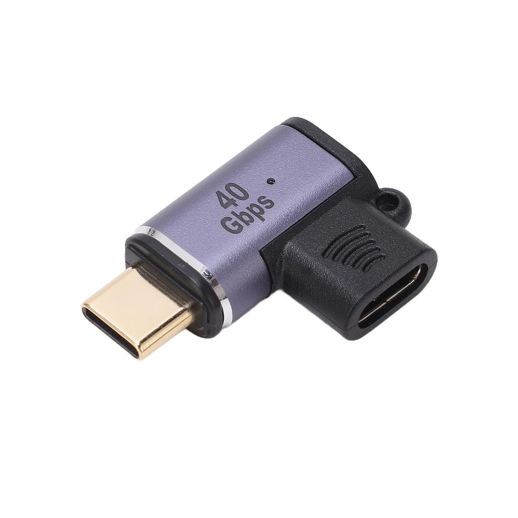 Magnetický adaptér USB-C na USB-C L-tvar 40 Gb/s 100W nabíjení 8K 120 Hz 7680x4320 USB-C samice na