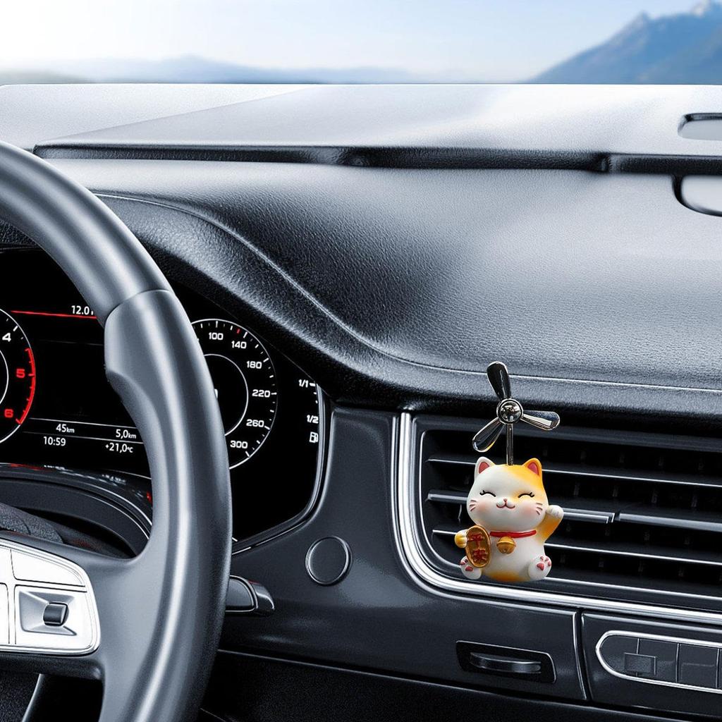 Cat Air Vent Propeller | Cute Cat Car Aromatherapy Machine Cute Animal