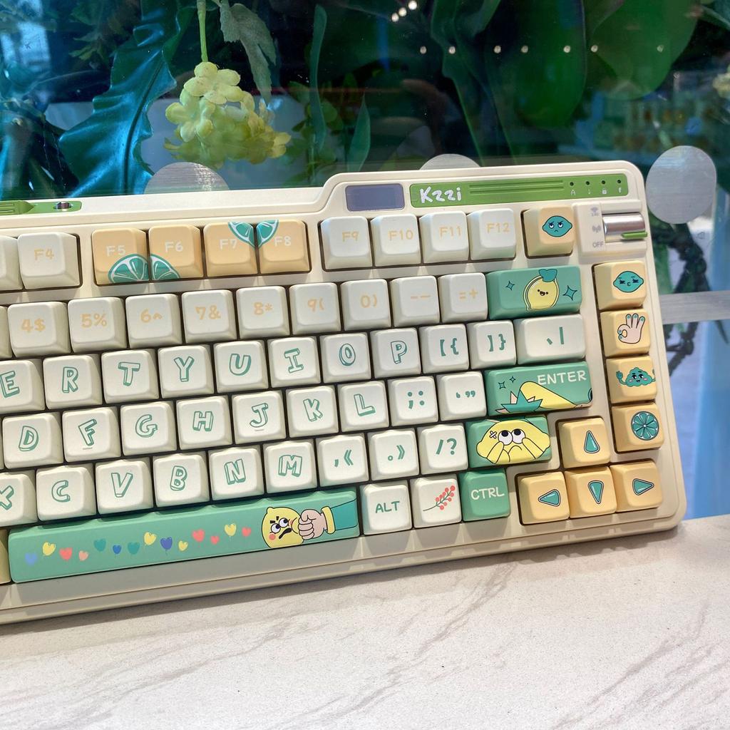 Keycaps PBT Dye-Sublimated Keycap Mechanical Keyboards MDA Profile Keycaps for 68/75/87/104/108 Keyboards Keycaps