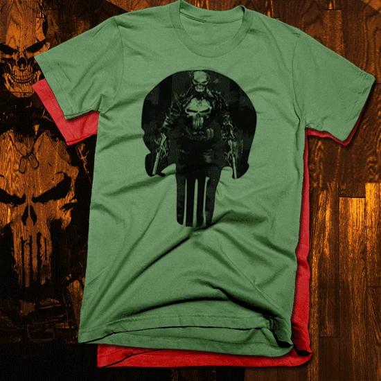Punisher T-Shirt Sicario Hitman Sniper vigilante new cotton tee 2XL