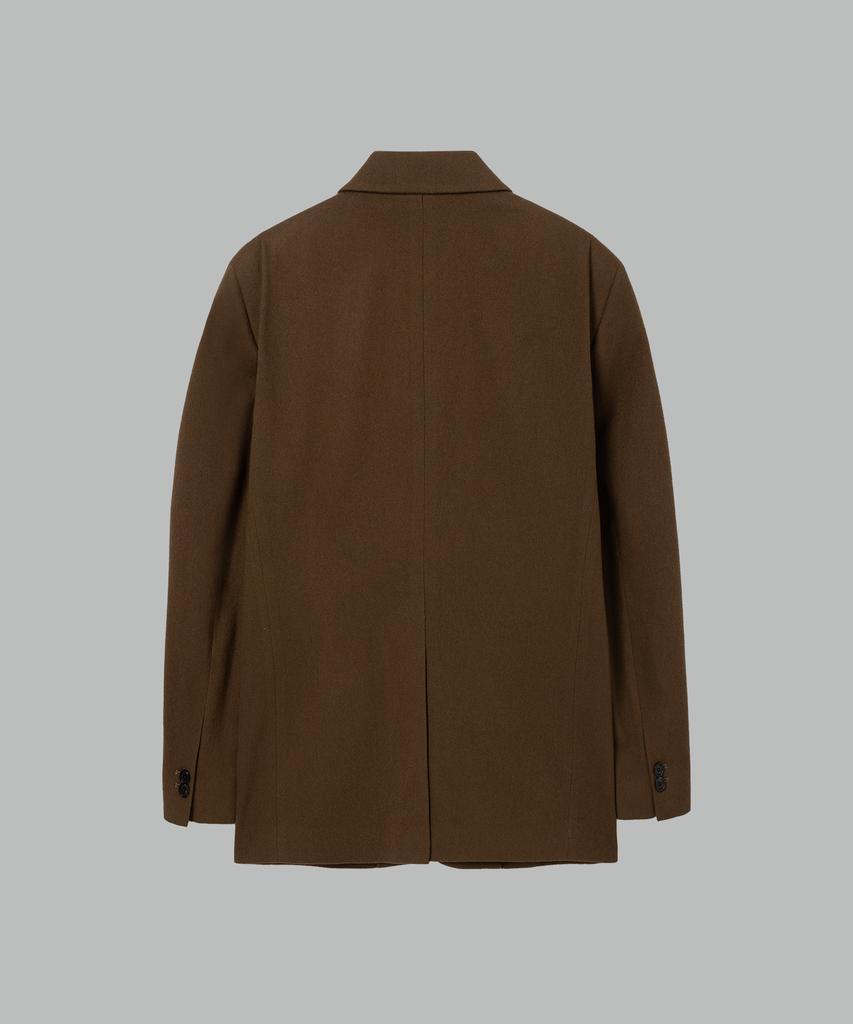 NONBLANK Wool Flannel Loose Fit Jacket_Brown