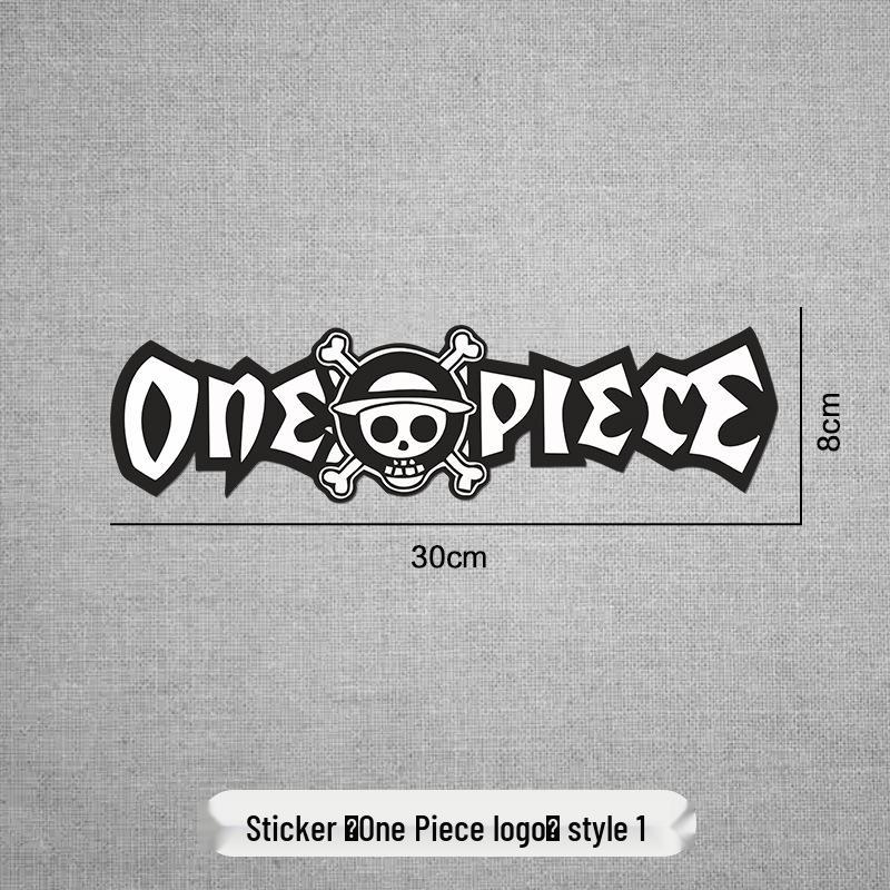 One Piece Anime Stickers: Luffy, Pirate Ship, Sanji Car Scratch Covers
