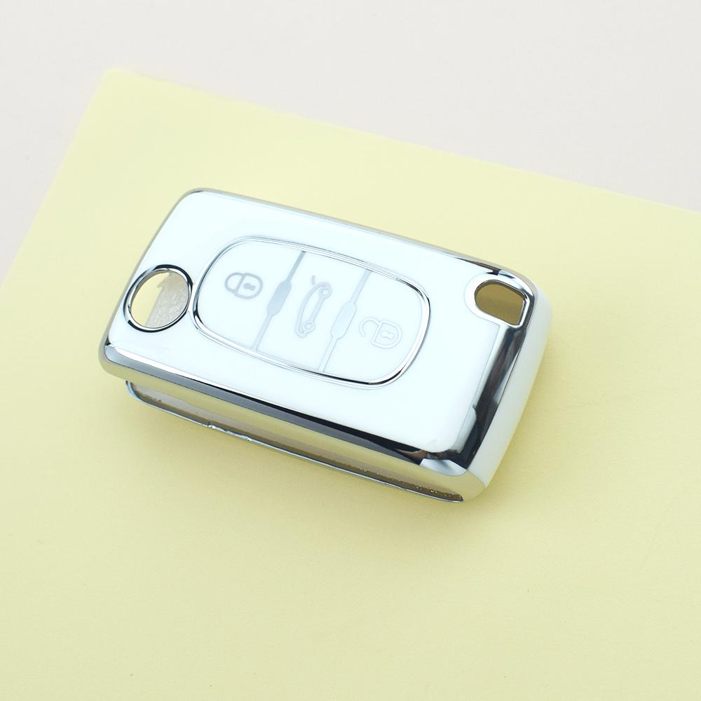 2/3 Buttons Tpu Car Key Case Cover Shell Fob Holder For Citroen Xsara C5 C6 C8 For Peugeot 107 207 307 308 407 607 3008 5008
