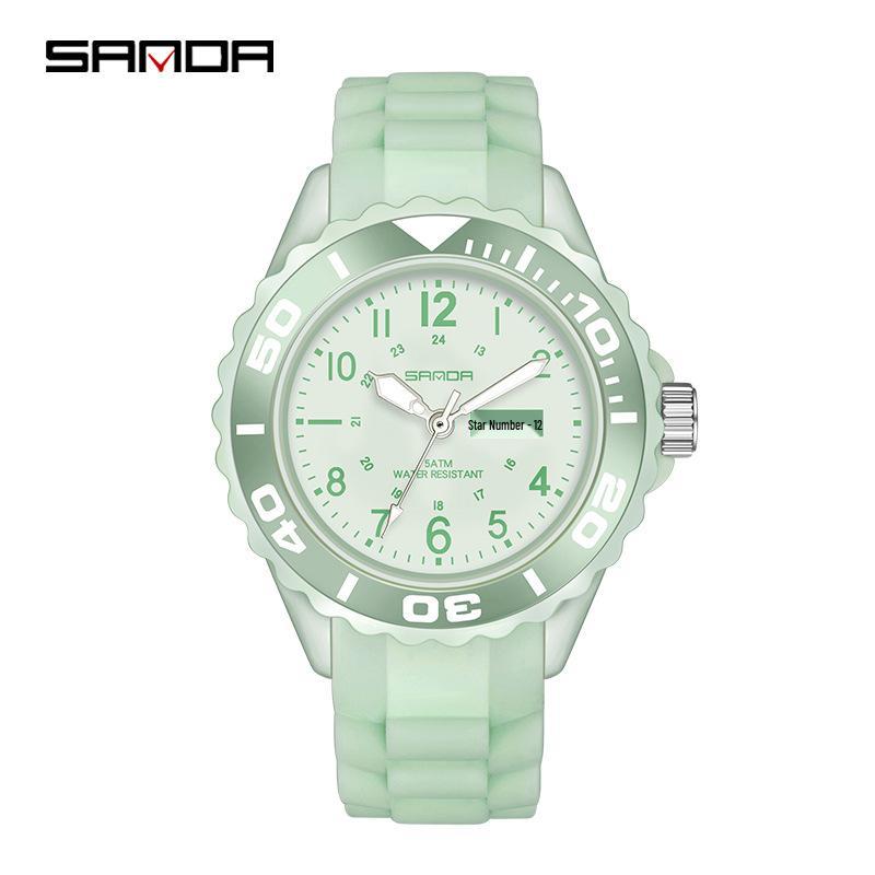 Orologio al Quarzo Luminoso Sanda: Orologio da polso digitale sportivo unisex impermeabile