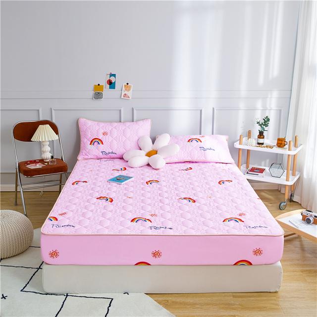 Husă de saltea matlasată, cu senzație de mână moale, cearșaf dușor anti-bacterian Husă de pat personalizată Nu este inclusă Față de pernă