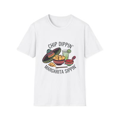 Fun Margarita Theme T-Shirt | Chip Dippin' Design, Summer Shirt, Party Wear,